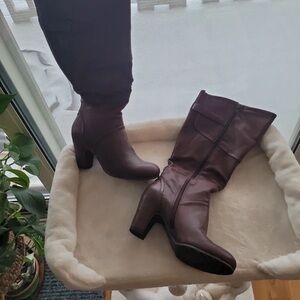 Chic Brown Heeled Boots